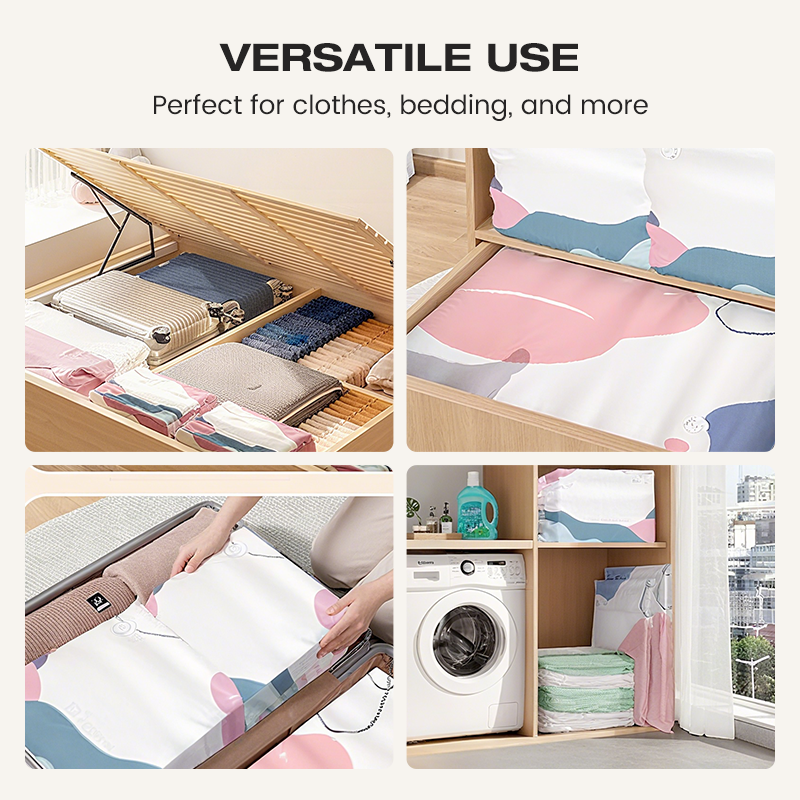 🧳💨 50% RABATT! Vakuumförvaringspåsar utan pump – Tryck och stäng, ingen pump behövs. Sparar 80% utrymme, håller kläder torra och dammfria. Perfekt för voluminöst sänglinne och säsongsartiklar. 🛏️🗄️