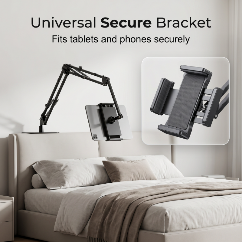 🛏️📱 50% RABATT! Skjut in hållaren under madrassen och njut av filmer och serier på mobilen eller surfplattan – helt handsfree, bekvämt och utan att belasta nacken!